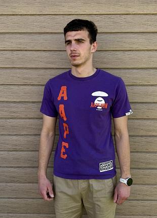 Чоловіча футболка бренду aape by a bathing ape aapunvs / aape now💜