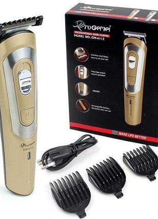 Аккумуляторный мужской триммер gemei gm-6112
