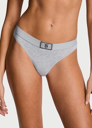 Женские трусики стринги victoria’s secret exploded logo cotton panty.