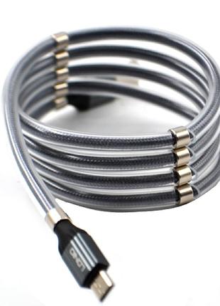 Кабель ldnio ls491 micro usb cable с магнитом