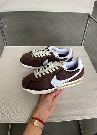 😍 женские кроссовки nike cortez brown