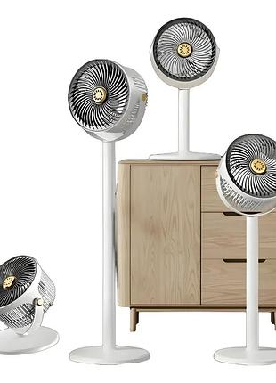 Вентилятор 4 в 1 vertical fan s34, с аккумулятором, регулируемая ножка, 5 скоростей, type-c