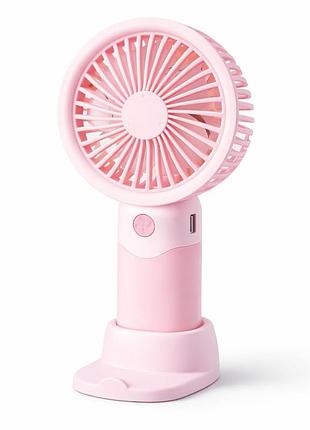Мини-вентилятор ручной mini fan sd-30, с подставкой, 3 режима