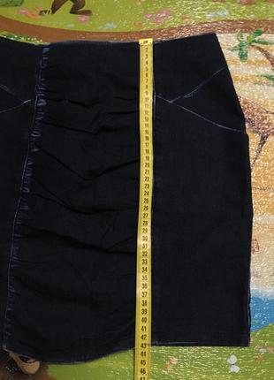 Спідниця джинсова з кишенями3 фото