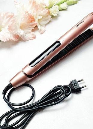 Праска-випрямляч для волосся mozer mz 7073i iron/gofre