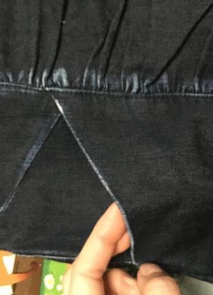 Спідниця джинсова з кишенями7 фото
