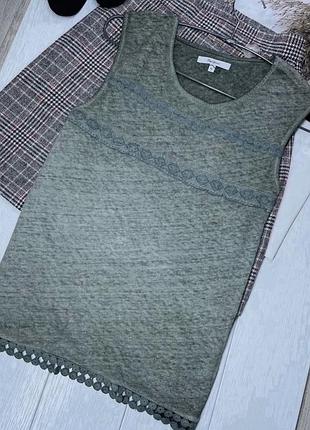 Лляна блуза pepe jeans m l пряма блуза з льону оздоблена мереживом