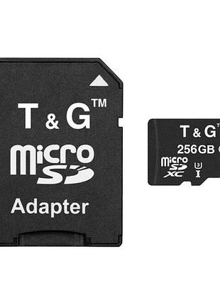 Карта памяти microsd 256 гб, class 10, с адаптером sd