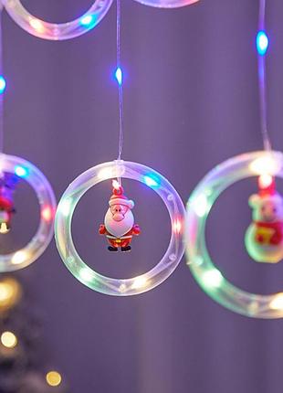 Xmas штора кільця з фігурами 3 mx70cm 110l м 8182