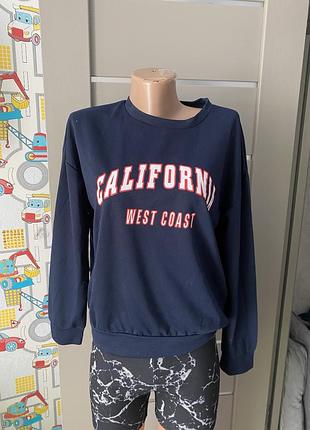 Кофта свитшот  с графическим принтом "california west coast"