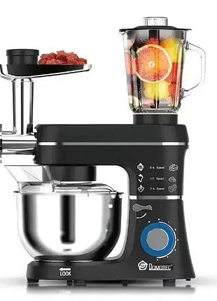 Кухонный комбайн domotec ms 6676b, 10 л, 1400 вт