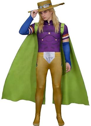 Карнавальный костюм косплей джайро цеппели аниме анимэ jojo's bizarre adventure: steel ball run невероятные приключения джоджо s, m