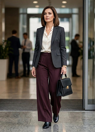 Класичні сливові брюки dorothy perkins (розмір 18, euro 46)