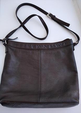 Сумка кожаная, женская."genuine leather"