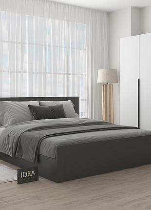 Кровать двуспальная idea д-131 2000х1800мм антрацит