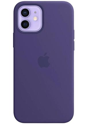Чехол silicone case magsafe + animation full size iphone 12 / cloud blue / силиконовый чехол для айфон / анимация 6. cloud blue