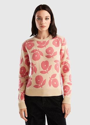 Женский шерстяной свитер united colors of benetton - m-l