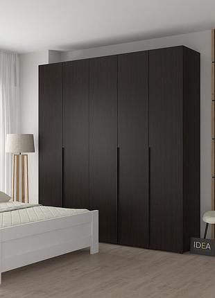Комплект шкафов для одежды idea д-127+126+124 венге темный