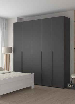 Комплект шкафов для одежды idea д-127+126+124 антрацит