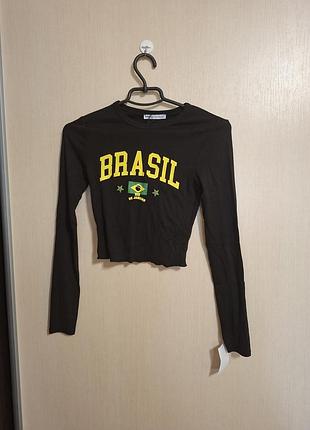 🧊 лонгслив bershka s 4