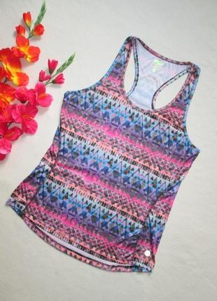 Суперовая спортивная майка борцовка орнамент калейдоскоп pure gym.