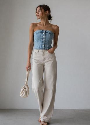 Джинсовий корсет zara