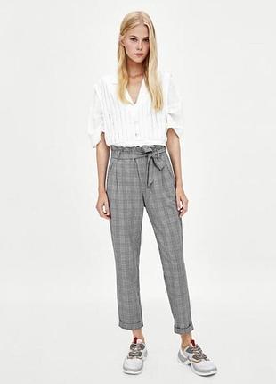 Жіночі брюки в клітинку zara в ідеальному новому стані розмір s