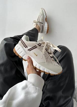 Жіночі кросівки nike x jacquemus | light beige