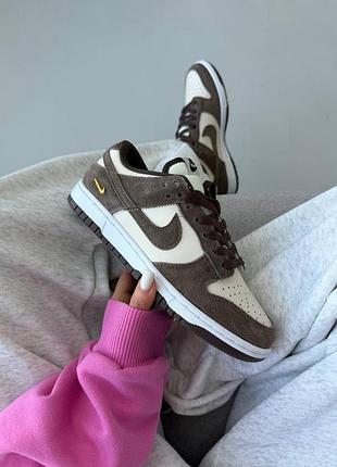 Жіночі кросівки nike sb dunk | pale ivory / baroque brown