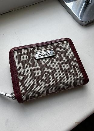 Dkny оригинальный кошелек/ портмоне с монограммой