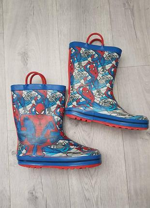 Резиновые сапожки spider man на мальчика