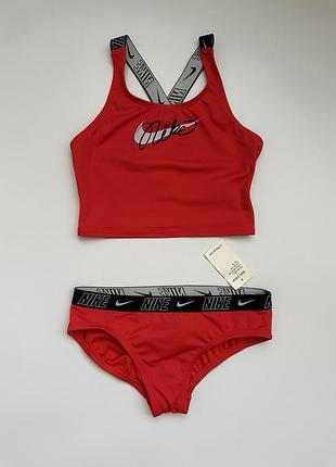 Дитячий купальник nike swim crossback midkini set