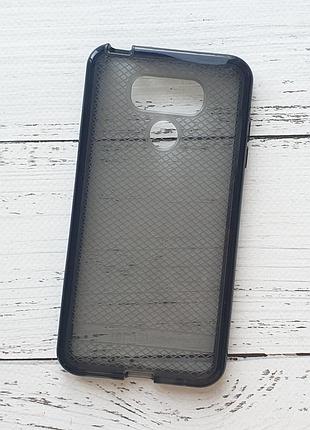 Чехол для lg g6 (h870) силиконовый, прозрачный, черный, tech21