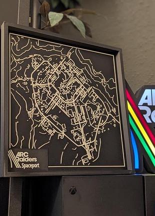 Arc raiders 3d карта | wall art 5