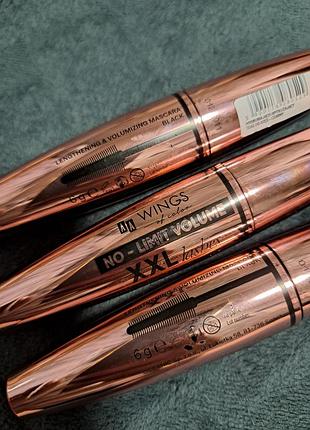 Туш для вій aa wings of color no limit volume xxl lashes у відтінку black