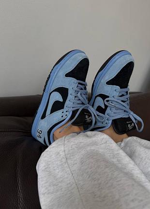 Женские кроссовки nike sb dunk | supreme «94 blue / black premium
