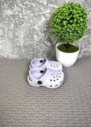 Crocs кроксы сандали c4 21 размер детские сиреневые