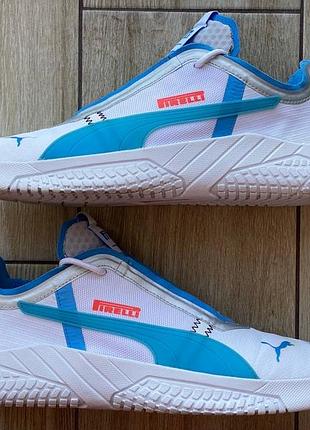 Кросівки puma x pirelli replicat-x v2 у кольоровій гамі white-azure blue