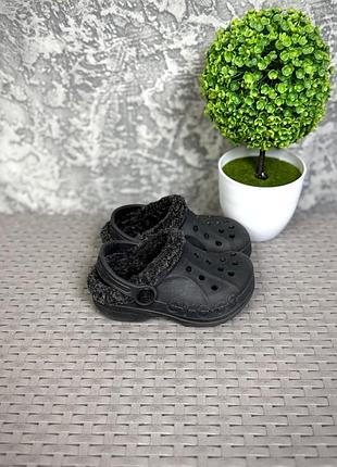 Crocs кроксы сандали c6-7 23-24 размер детские черные