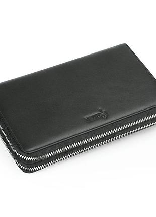 Мужской кожаный клатч на два отделения с петлей и rfid tarwa ga-6060-4lx