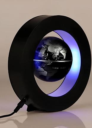 Глобус левітуючий літаючий глобус з led-підсвічуванням чорний сувенір антигравітація