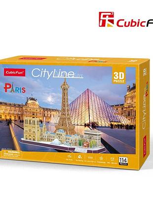 Mc254h тривимiрна го ловоломка-конструктор "city line paris"