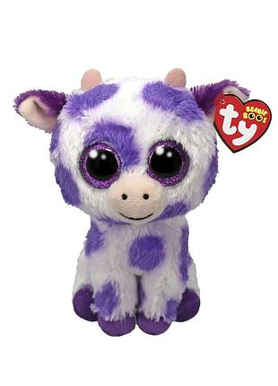 Ty beanie boos корова "ethel" 15 см