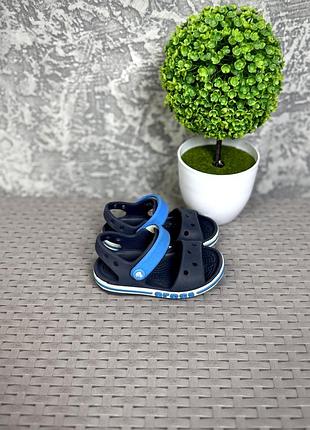 Crocs кроксы сандали c5 22 размер детские синие