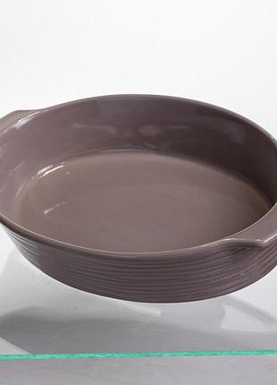Форма для запекания овальная 36×22.5×7 см форма для духовки 2 литра бежевый nai