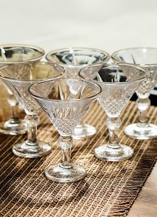 Набор бокалов для мартини golden martini 6 штук по 215 мл коктейльные nai