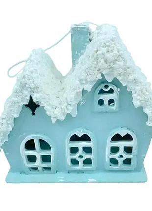Декоративный новогодний домик из дерева 5*10*24 см атлантик nai