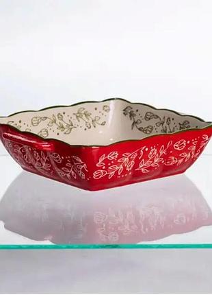 Форма для запекания и сервировки vintage квадратная с ручками nai
