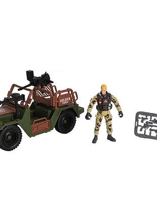 Chap mei ігровий набір "солдати" patrol jeep, 545301-1