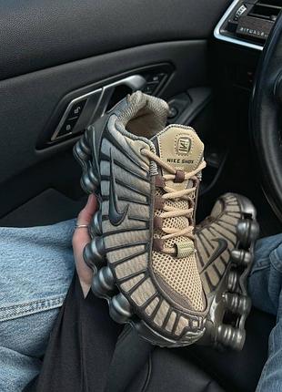 😍 женские кроссовки nike shox tl khaki